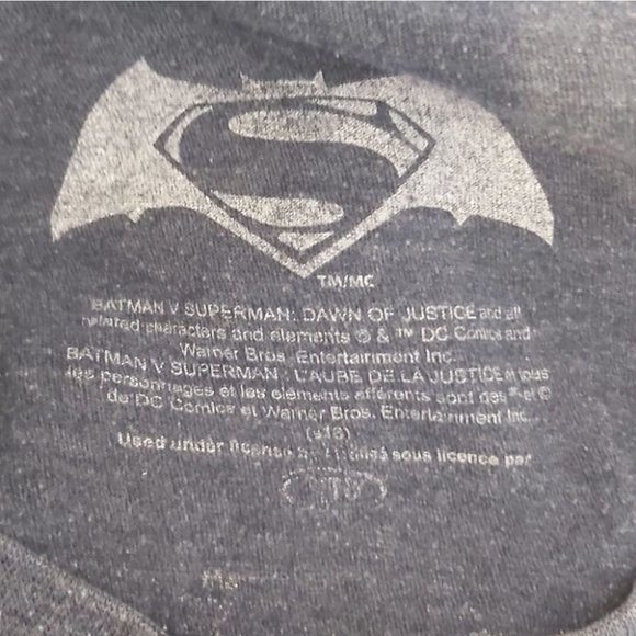 SUPERMAN | Mens Graphic Tee Blue Size X-Large - Picture 4 of 5